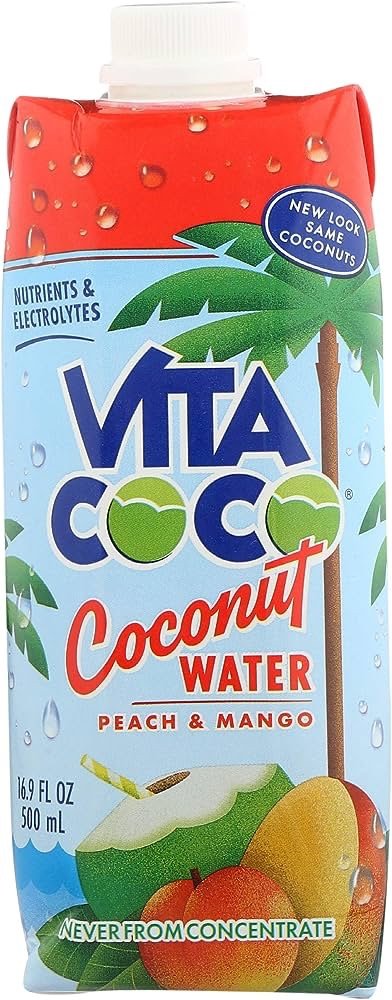 Vita Coco 桃子 芒果口味椰子水17oz 大瓶装 12瓶