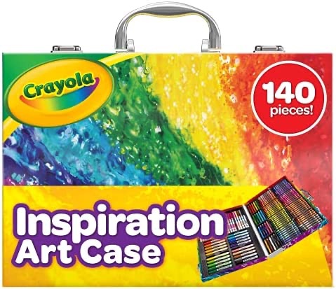 Amazon.com: Crayola Inspiration Art Case Coloring Set, Kids Art Supplies Set, Gifts For Kids Ages 5 +, 140 ct : Toys & Games