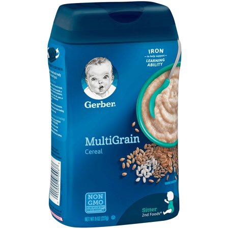 GERBER Multigrain Baby Cereal, 8 oz. (3 Pack)米粉
