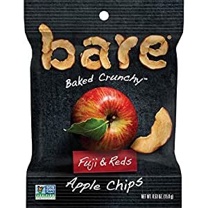 Bare Baked Crunchy Apple Fruit Snack Pack 0.53 Ounce (Pack of 16)