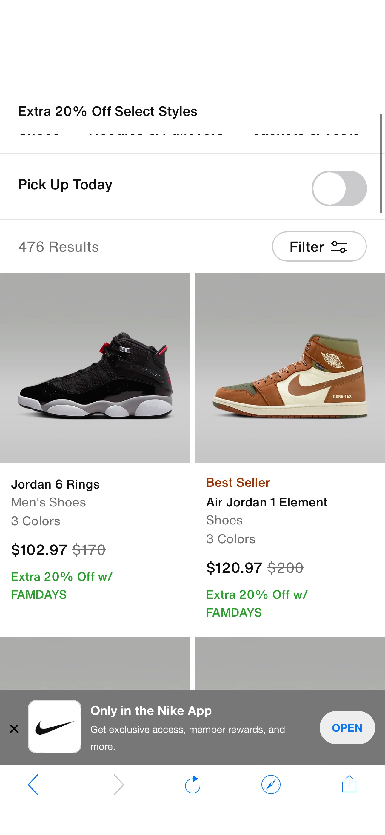 Jordan Promotion. Nike.com Extra 20% off Jordans 

Use code : FAMDAYS