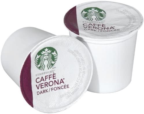 Amazon.com: Starbucks Coffee, Caffe Verona Dark K Cup Portion Pack for Keurig Brewers, 24 Count : Grocery & Gourmet Food