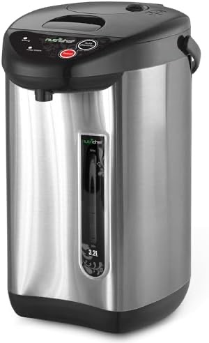 Amazon.com: Chefman Electric Hot Water Pot Urn w/ Manual Dispense Buttons, Safety Lock, Instant Heating for Coffee & Tea, Auto-Shutoff/Boil Dry Protection, Insulated Stainless Steel, 5.3L/5.6 Qt/30+ C