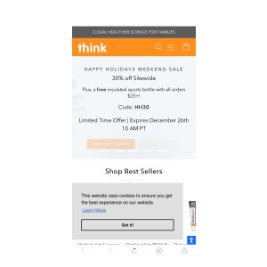 $0 Thinkbaby and Thinksport – Thinkbaby and Thinksport Safer Products for Healthier Babies to Athletes
