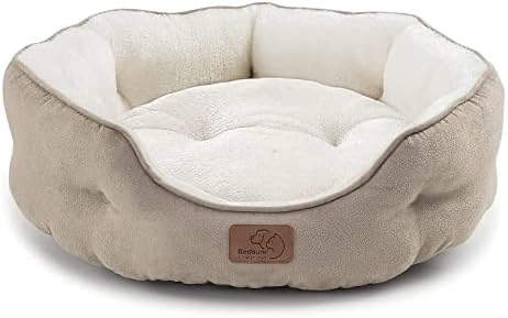 Amazon.com : Bedsure Dog Beds for Small Dogs - Round Cat Beds for Indoor Cats, Washable Pet Bed for Puppy and Kitten with Slip-Resistant Bottom, 20 Inches, Taupe : Pet Supplies