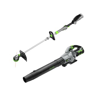 EGO POWER+ 56-volt Cordless Battery String Trimmer and Leaf Blower Combo Kit 2.5 Ah (Battery & Charger Included) in the Power Equipment Combo Kits department at Lowes.com