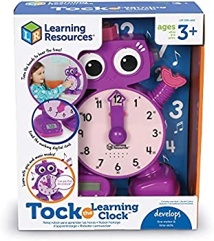 Amazon.com: Learning Resources Tock The Learning Clock, Amazon Exclusive, Educational Talking Clock, Ages 3+, Purple (LSP2385AMZ) : Toys & Games