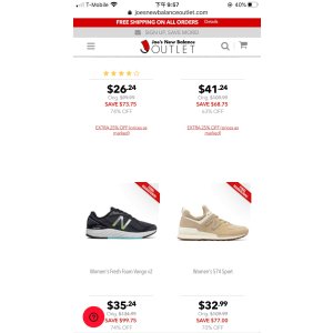 Joesnewbalance 特价区再额外7.5折 Joesnewbalance 特价区再额外7.5折