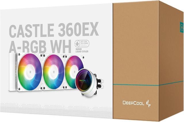 Newegg现有DeepCool CASTLE 360EX A-RGB 白色一体水冷 360mm冷排
