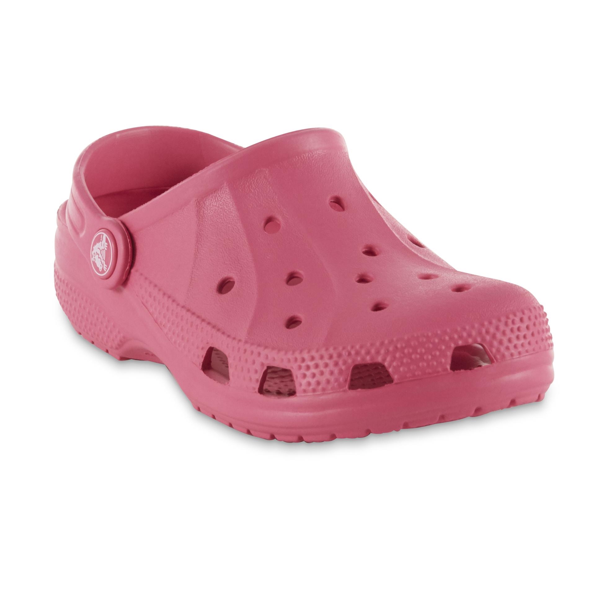 Crocs 粉色洞洞鞋 Kids' Ralen Pink Clog - Sears