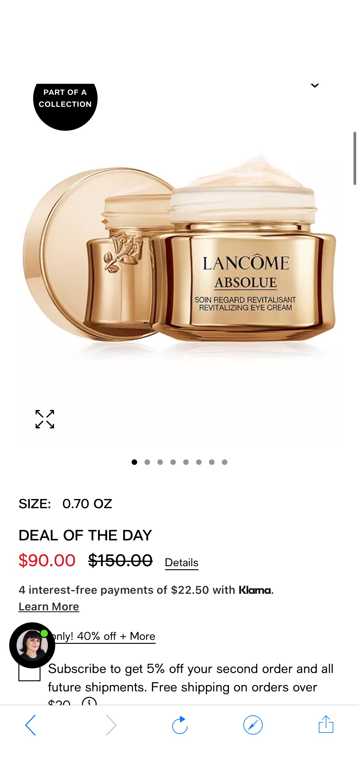 Lancôme Absolue Revitalizing Eye Cream With Grand Rose Extracts, 0.7 oz. - Macy's
