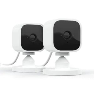 Amazon Blink mini Plug-In Wired Indoor Security Camera (2-Pack)