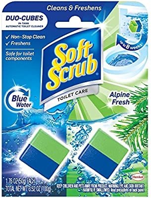 Soft Scrub In-Tank Toilet Cleaner Duo-Cubes, Alpine Fresh, 2 Count