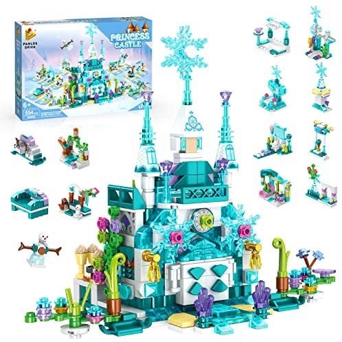Holiky 冰雪城堡主题积木玩具554片套装