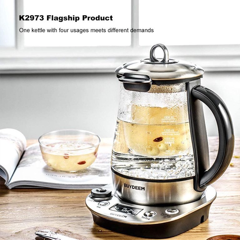 北鼎K2973 养生壶Buydeem K2973 Care Beverage Tea Maker 8-in-1 Programmable 1.5L Silvery - Walmart.com