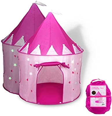 Amazon.com: FoxPrint 公主城堡儿童帐篷女孩款，限时特价6折