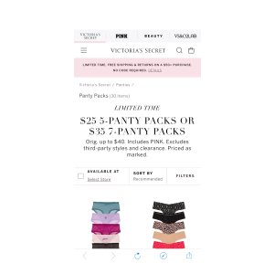 $35 Panties Sale | Victoria s Secret $35 七条