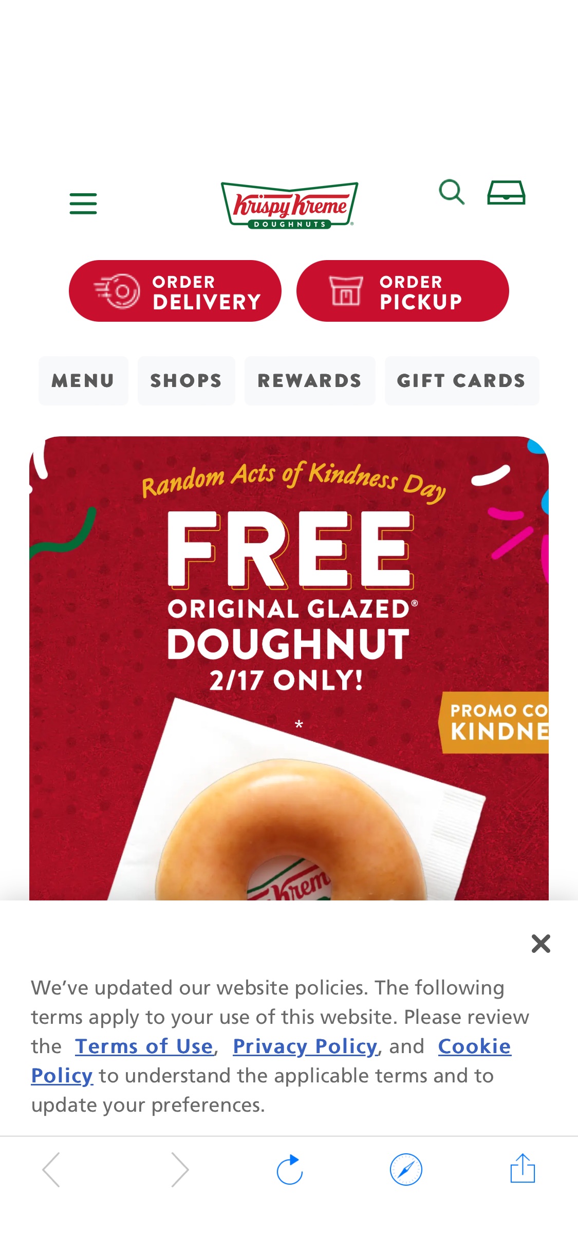 Krispy Kreme Doughnuts 送donuts
