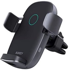 AUKEY 10W Wireless Car Charger Auto-Clamping
