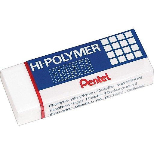 Hi-Polymer Latex Free Eraser, 3/Pack