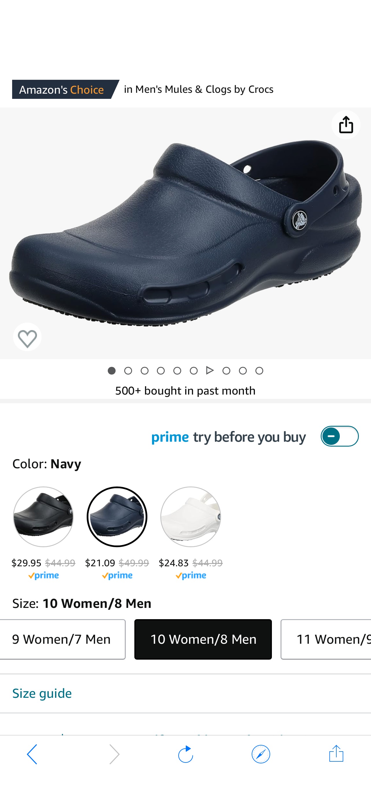 Amazon.com: Crocs Unisex Adult Men's and Women's Bistro Clog | Slip Resistant Work Shoes , Black, 12 Women 10 Men US : Clothing, Shoes & Jewelry工作鞋
