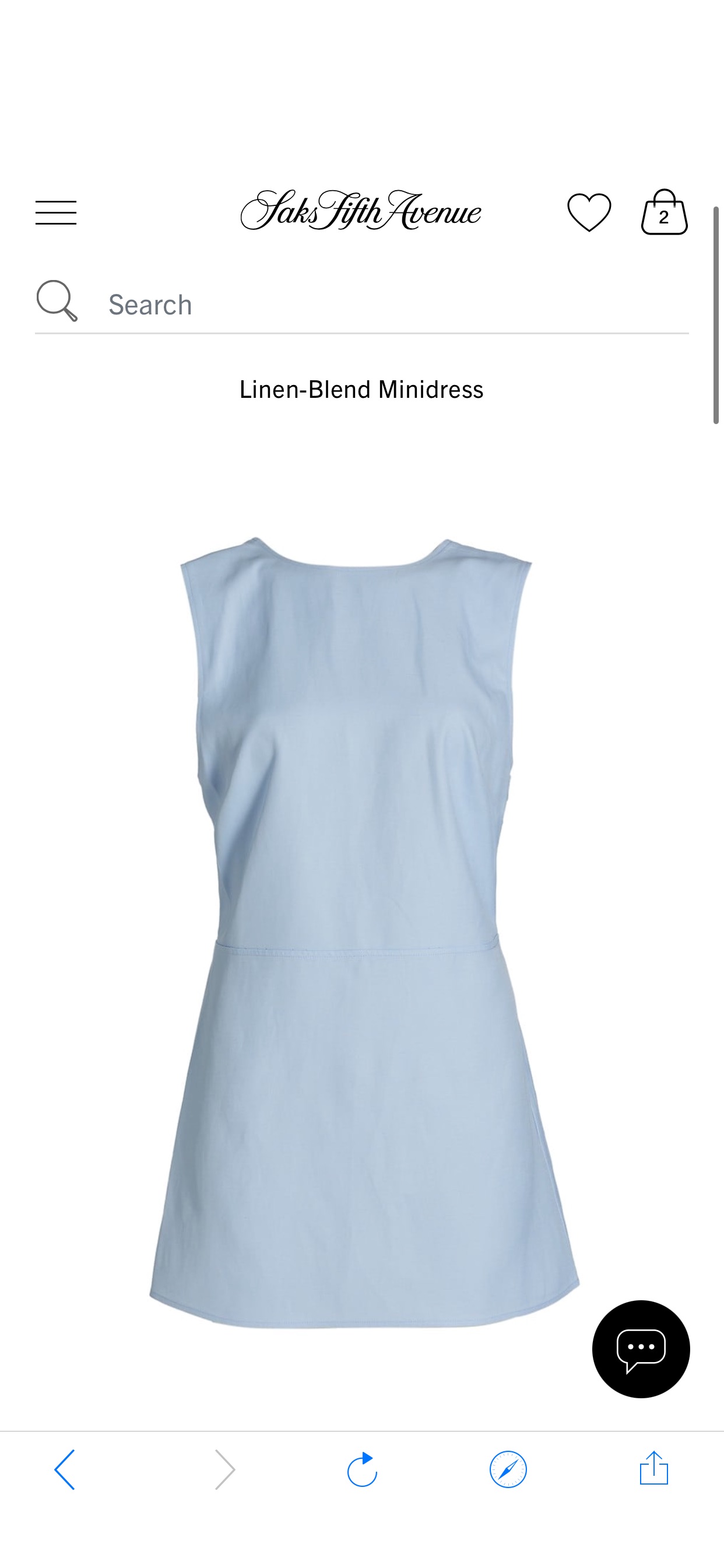 Shop Loulou Studio Linen-Blend Minidress | Saks Fifth Avenue