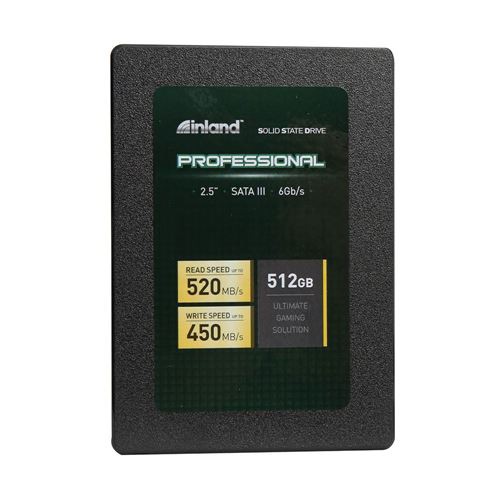 Inland Professional 512GB SSD 3D TLC NAND SATA 3.0 6 GBps 2.5 Inch 7mm Internal Solid State Drive - Micro Center