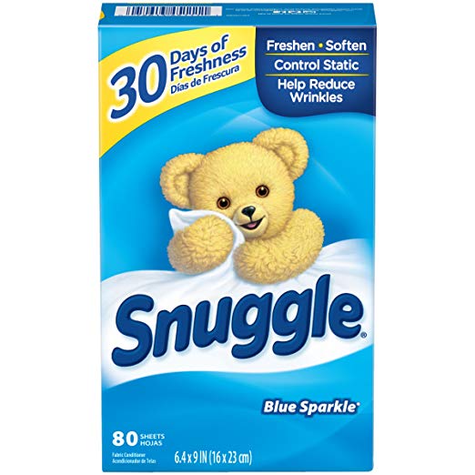 Amazon.com: Snuggle 清香衣物烘干纸 80张