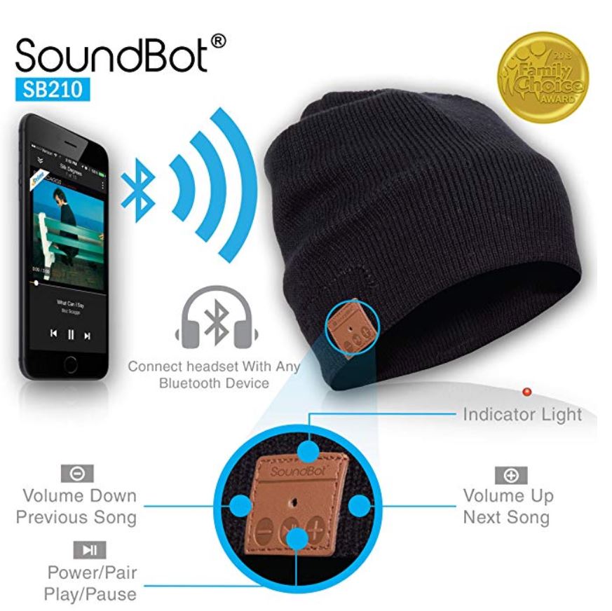 SoundBot 蓝牙无线耳机毛线帽