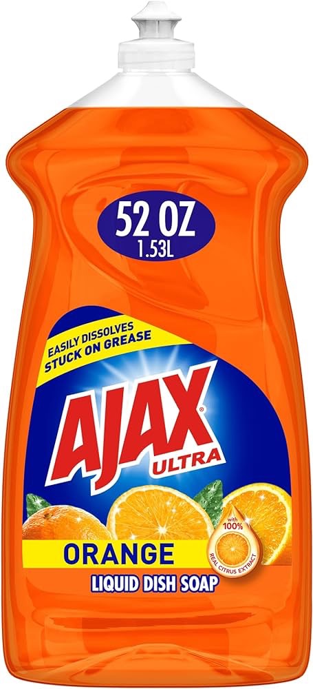 Amazon.com: Ajax Triple-Action Dishwashing Liquid, 52 Oz, Orange : Health & Household