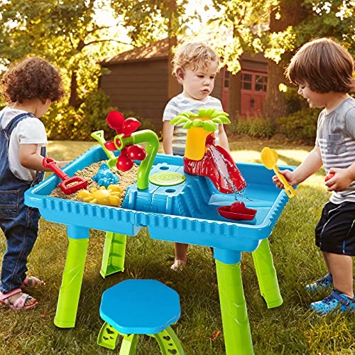 TEMI Sand Water Table Outdoor Toys 玩沙玩水桌椅套装