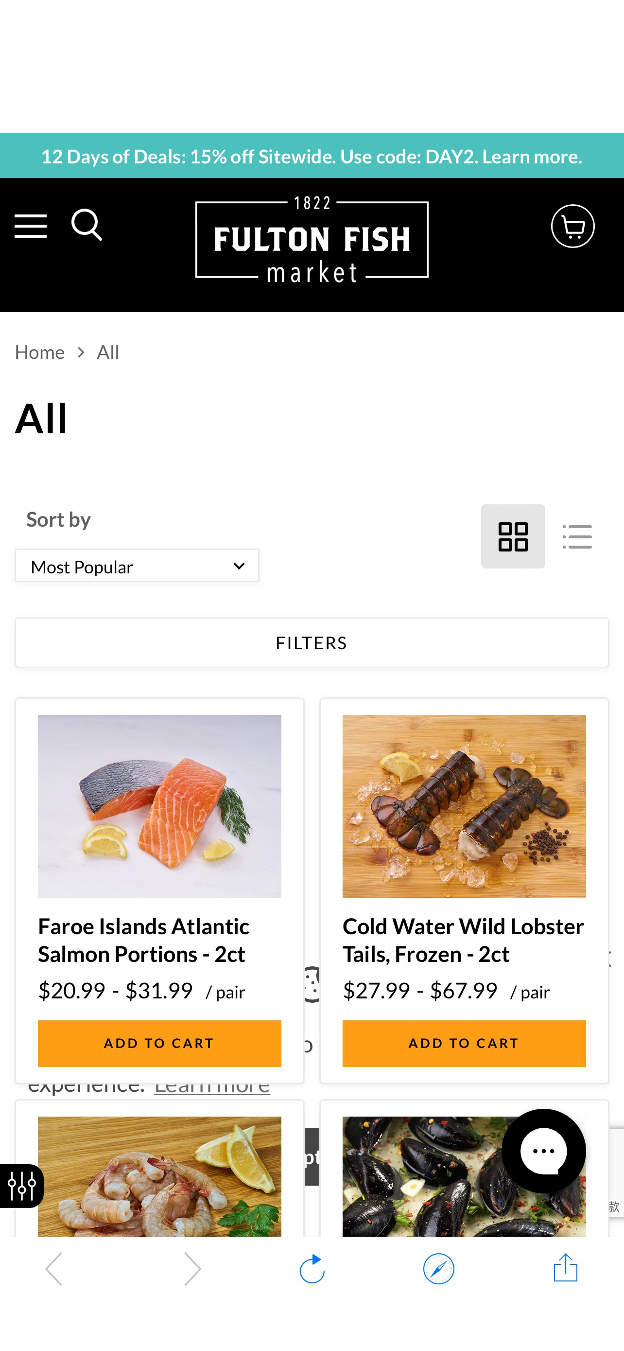 Shop All Seafood Online | Fulton Fish Market - Seafood Delivery