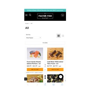 $0 Shop All Seafood Online | Fulton Fish Market - Seafood Delivery