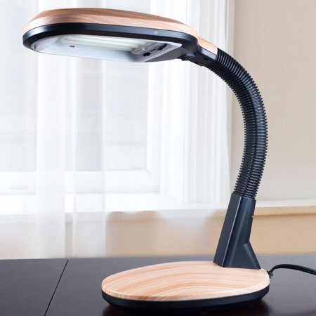 Natural Sunlight Desk Lamp Light Wood Grain Color 台灯