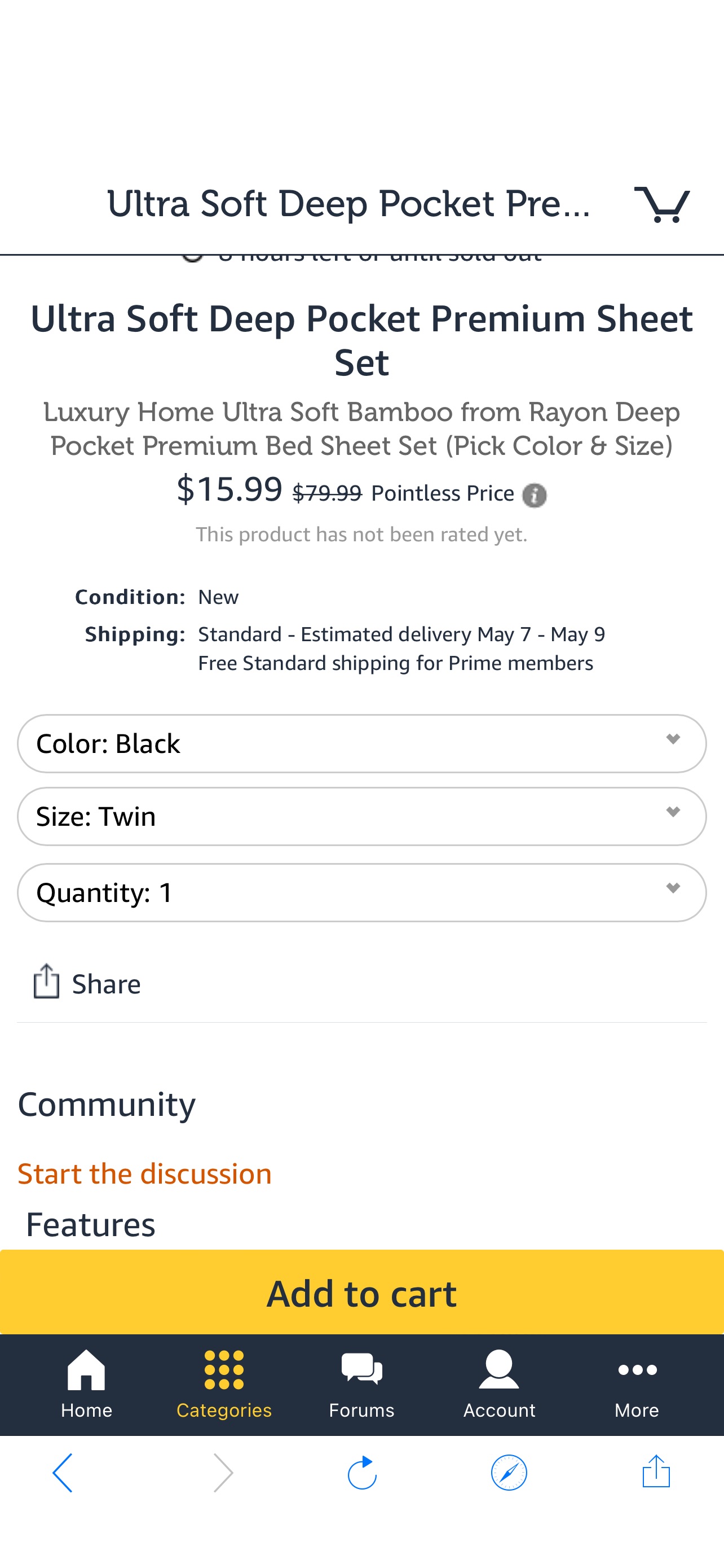 穿单套装Ultra Soft Deep Pocket Premium Sheet Set