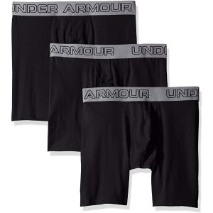 Under Armour Men's Charged Cotton Stretch 6” Boxerjock 3-Pack