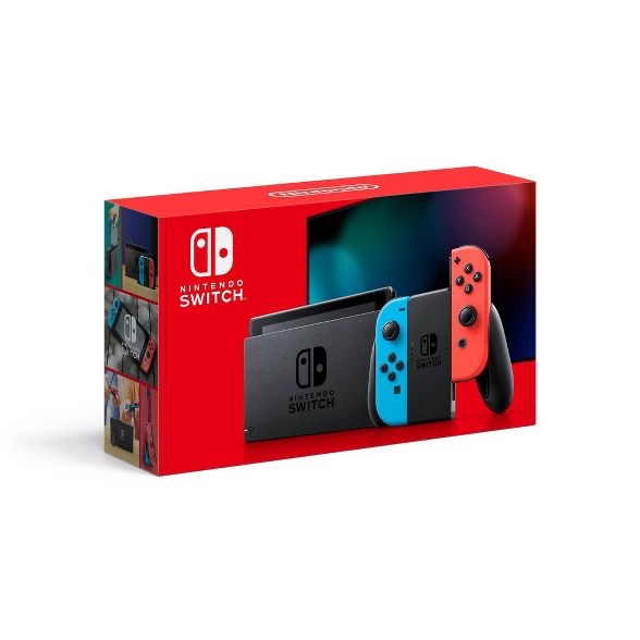 Nintendo Switch 游戏主机 红蓝手柄 With Neon Blue And Neon Red Joy-Con : Target