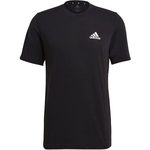 Amazon官网 adidas 男款运动T恤 黑色S码