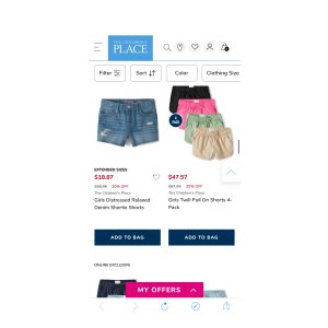 $13.97 Kids Vacation Clothes | The Children s Place | Free Shipping* 儿童乐园:
假期商店来了! 享受 NEW sunny looks 最高 40% 的折扣 + 全场最高 60% 的折扣!