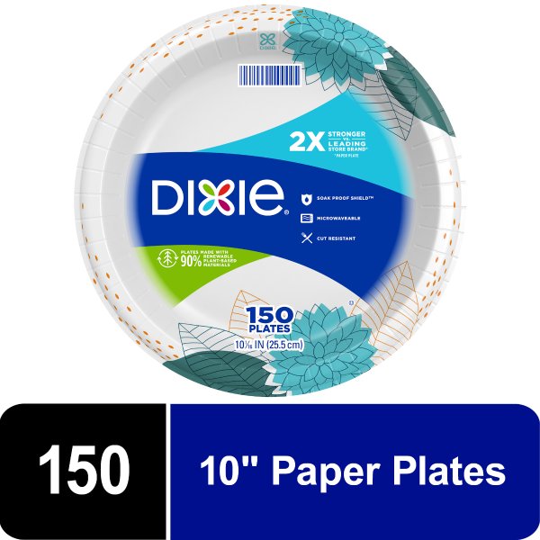 Dixie 一次性餐盘 10" 150个