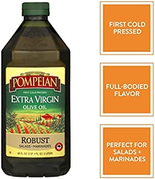 Amazon.com : Pompeian Robust Extra Virgin Olive Oil, First Cold Pressed, Full-Bodied Flavor, Perfect for Salad Dressings & Marinades, 68 FL. OZ.