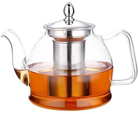 Hiware 1000ml Glass Teapot with Removable Infuser