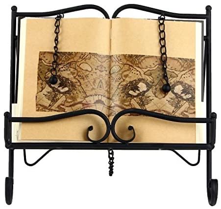 RAXSUN Woopoo Metal Recipe Holder 2 Weighted Chains to Hold Pages in Place and a Kickstand