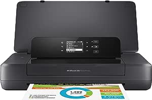 Amazon.com: HP OfficeJet 200 Portable Printer with Wireless &amp; Mobile Printing, Works with Alexa (CZ993A) ,Black : Office Products