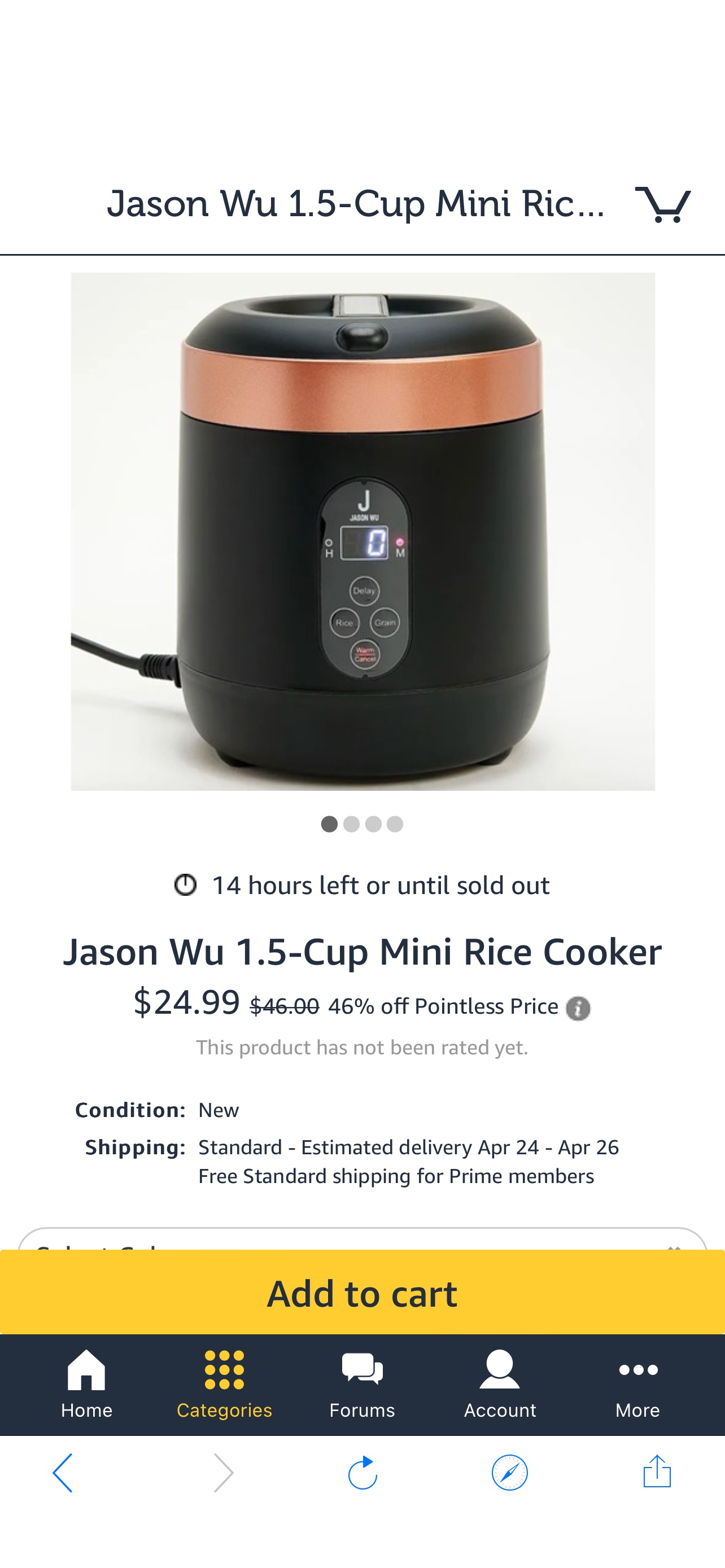 蒸饭煲Jason Wu 1.5-Cup Mini Rice Cooker