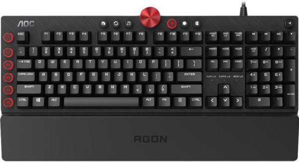 AOC Agon Tournament-Grade RGB Gaming USB 2.0 Type-A Mechanical Keyboard