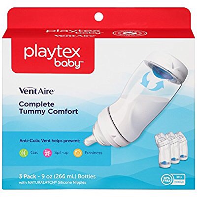 Playtex Baby Ventaire 防胀气9盎司奶瓶 3只装