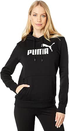 PUMA Women&#39;s Essentials Logo Fleece Hoodie (Available in Plus Sizes) at Amazon Women’s Clothing store