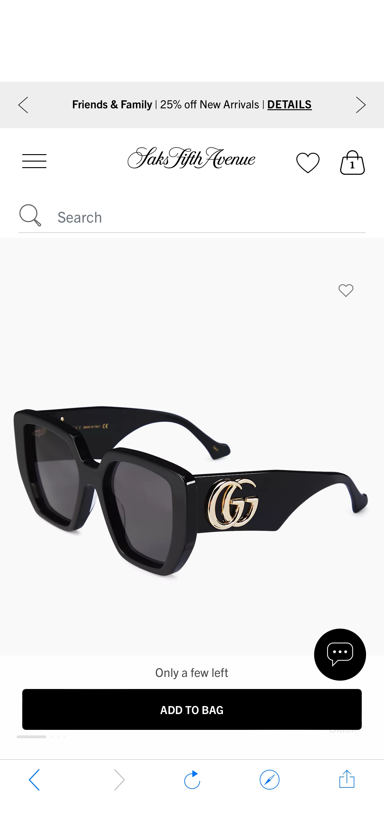 Shop Gucci Gucci Generation 54MM Oversized Rectangular Sunglasses | Saks Fifth Avenue