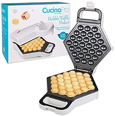 Amazon.com: Bubble Waffle Maker- Electric Non stick Hong Kong Egg Waffler Iron Griddle - Ready in under 5 Minutes- Free Recipe Guide 鸡蛋仔
